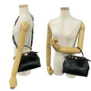 FENDI Peekaboo Studded Leather handbag Black